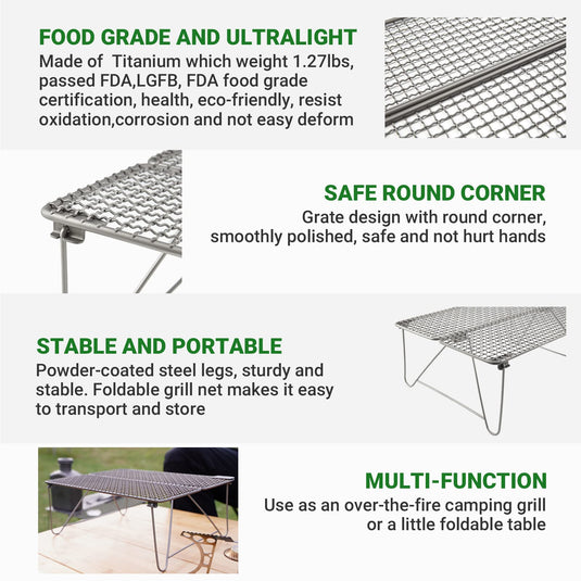 Cook'n'Escape POR-TABLE Titanium Grill