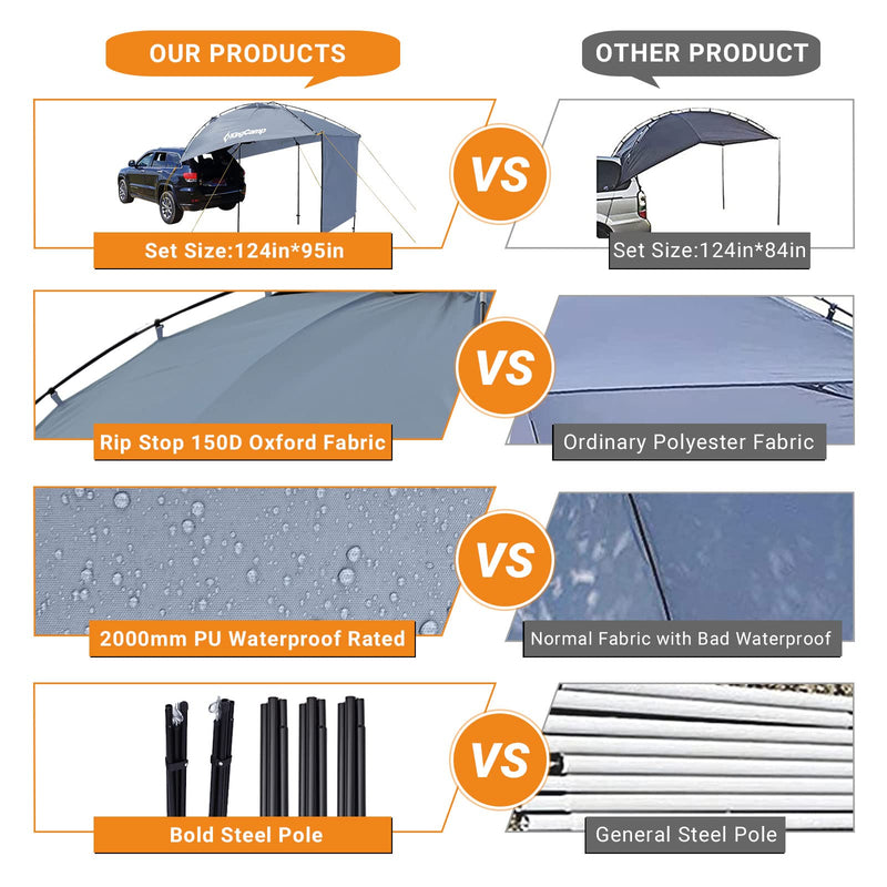 Load image into Gallery viewer, KingCamp COMPASS SUV Awning Sun Shelter Tent