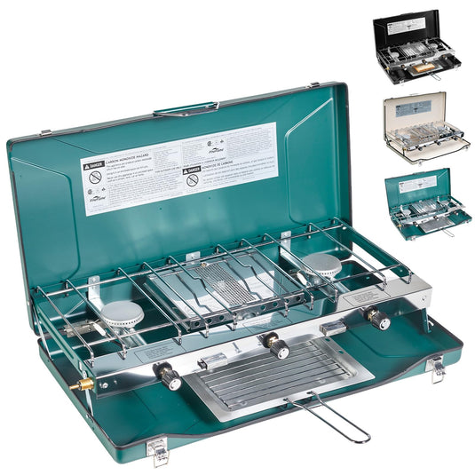 FINEFLAME Portable 3-Burner Camping Stove