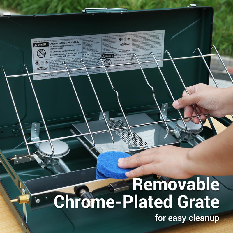 Load image into Gallery viewer, FINEFLAME Portable 3-Burner Camping Stove