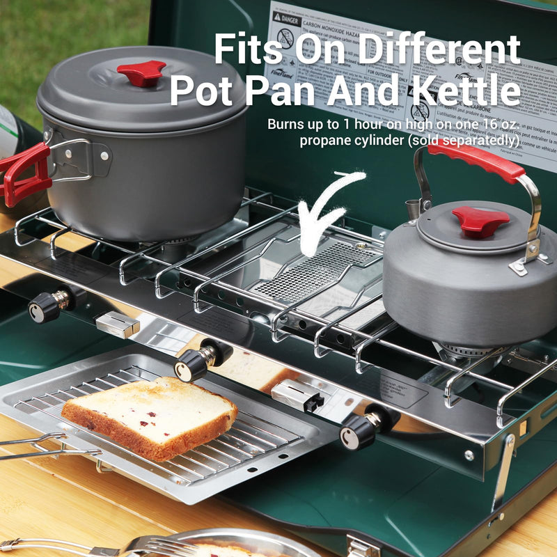 Load image into Gallery viewer, FINEFLAME Portable 3-Burner Camping Stove