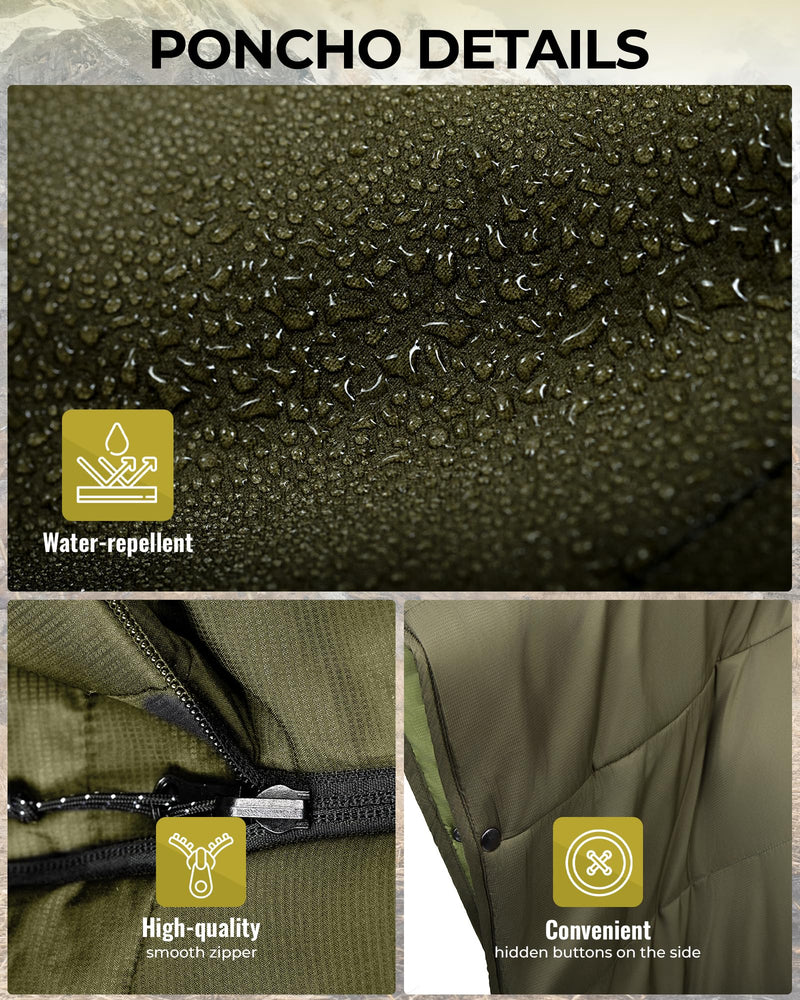 Load image into Gallery viewer, KingCamp Camping Wearable Blanket Poncho