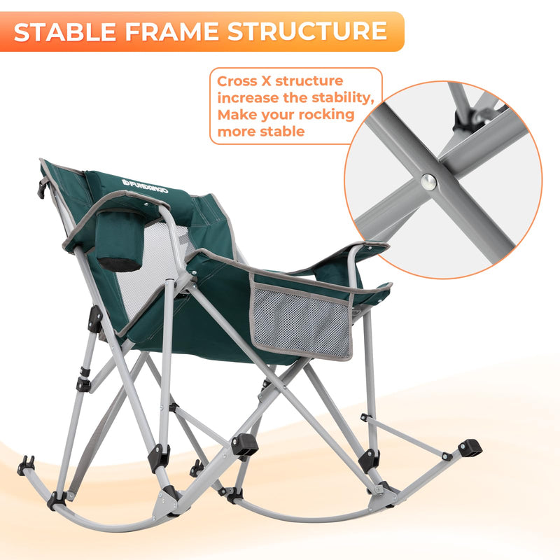 Load image into Gallery viewer, FUNDANGO Rocking Folding Chair
