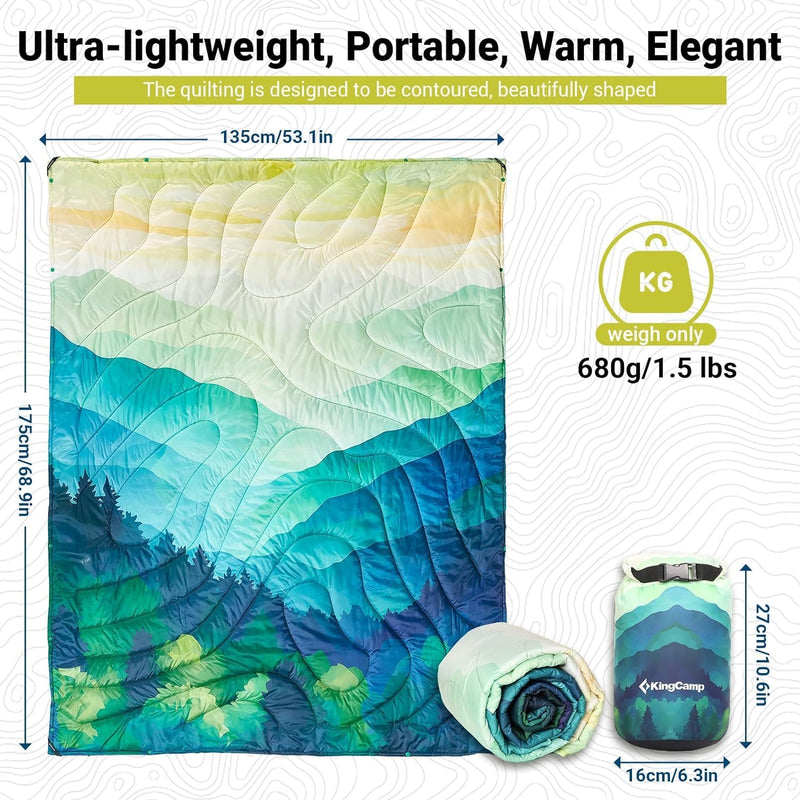 Cargue la imagen en el visor de la galería, Manta de viaje KingCamp SMART 150 XL