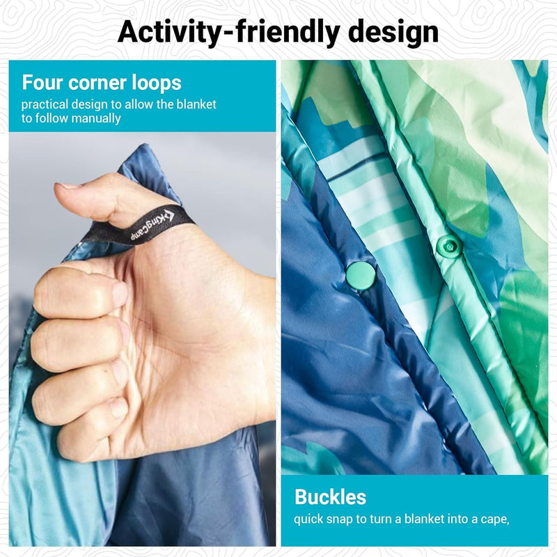 Cargue la imagen en el visor de la galería, Manta de viaje KingCamp SMART 150 XL