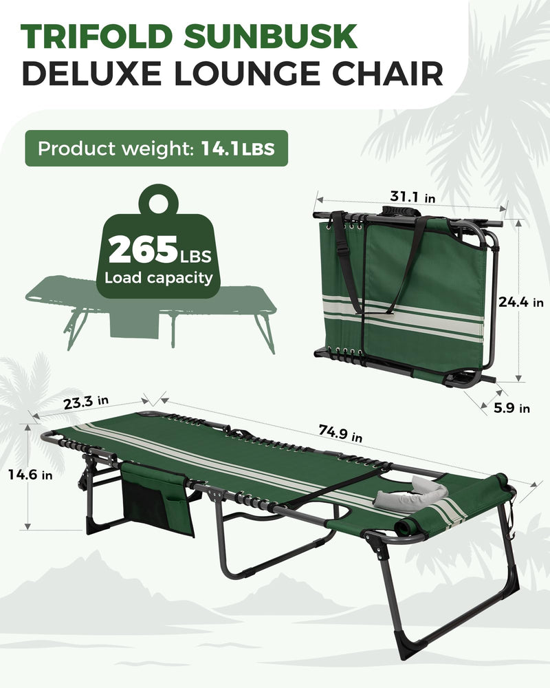 Load image into Gallery viewer, KingCamp MAGNOLIA B10 Backpack Chaise Lounge With Face Hole