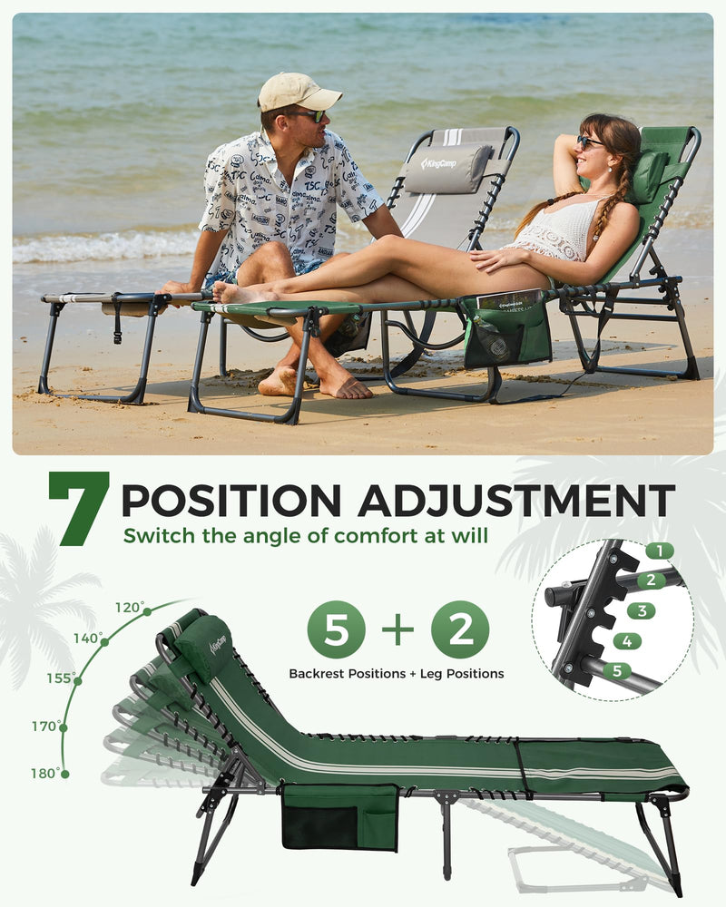 Load image into Gallery viewer, KingCamp MAGNOLIA B10 Backpack Chaise Lounge With Face Hole