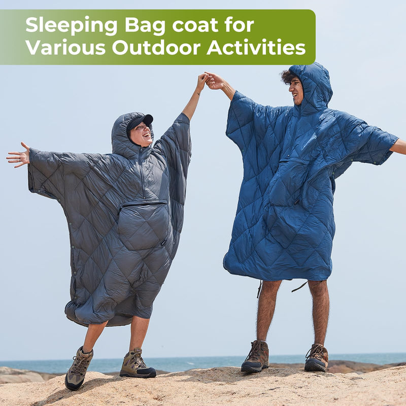 Load image into Gallery viewer, ATEPA MURANO 350 Honcho Poncho Water-resisitant Blanket Cloak Cape with Hat