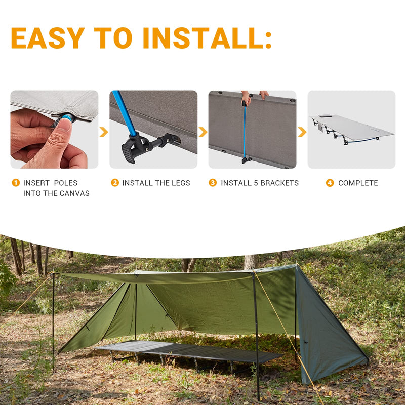 Load image into Gallery viewer, FUNDANGO Aluminum Folding Cot L