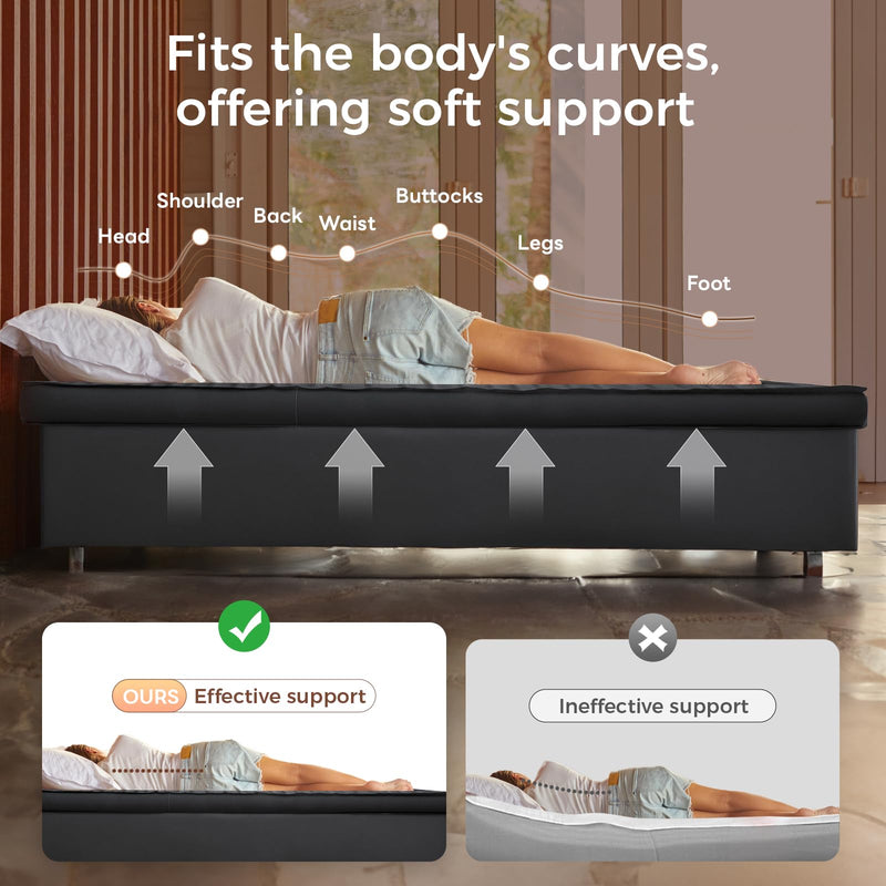 Laden Sie das Bild in Galerie -Viewer, KingCamp Self-Inflating Sleeping Pad with 3D Side Walls