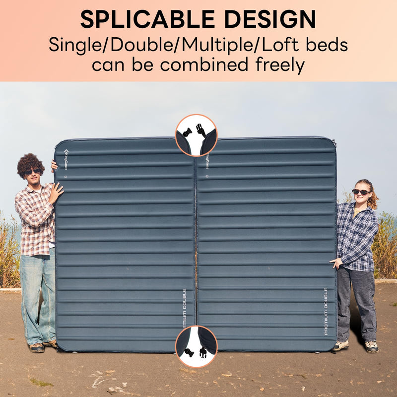 Load image into Gallery viewer, KingCamp Self-Inflating Sleeping Pad with 3D Side Walls