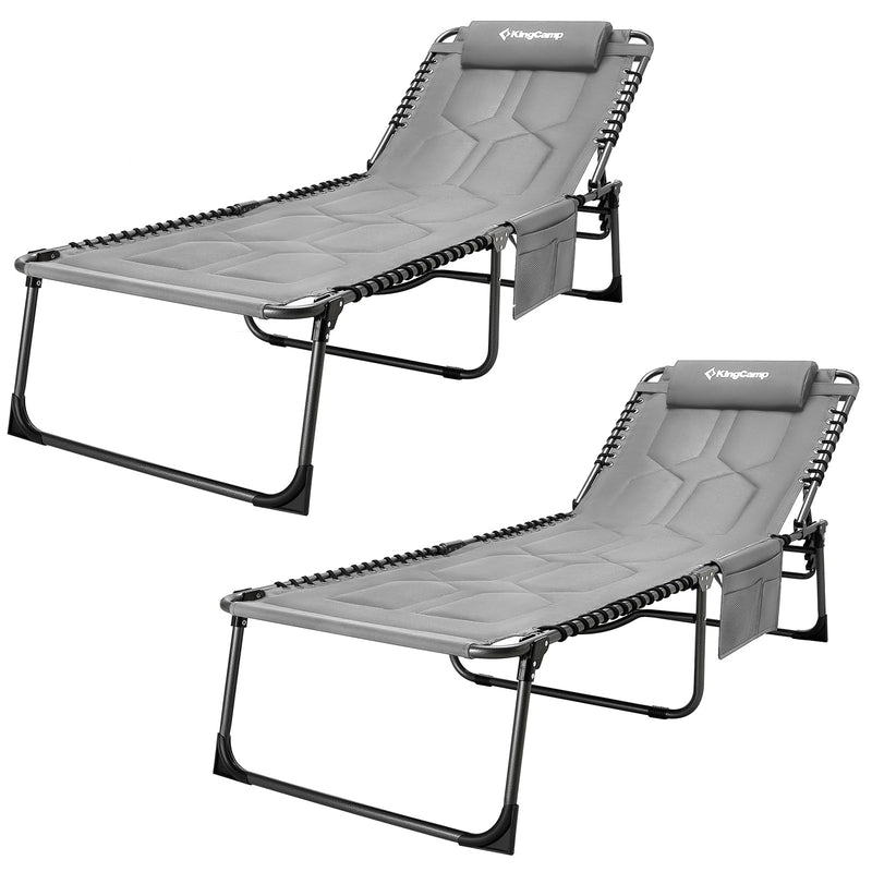 Load image into Gallery viewer, KingCamp Oversized Lounge Chair with Adjustable 5-Position