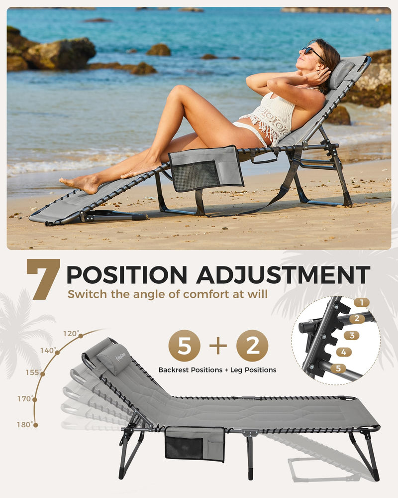 Load image into Gallery viewer, KingCamp MAGNOLIA B20 Folding Oversized Lounge Chair for Patio, Beach, Yard