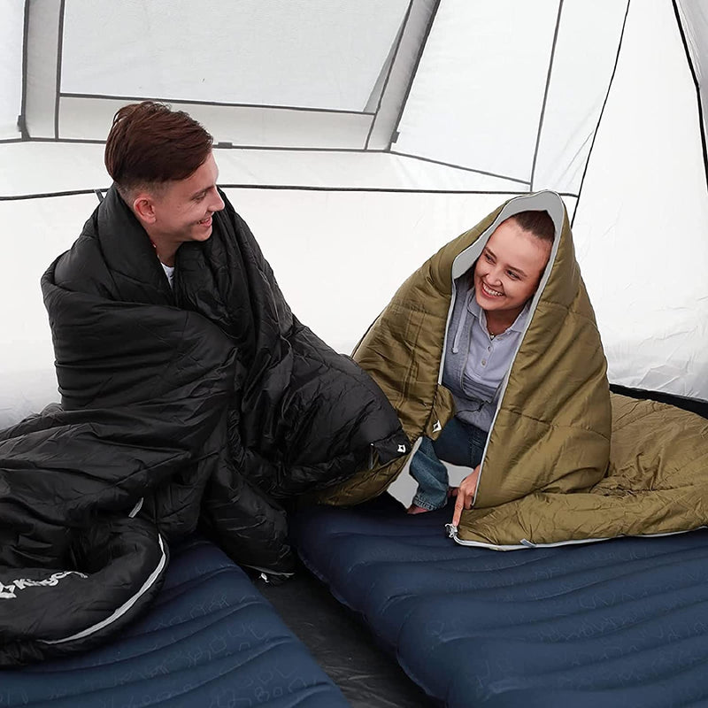 Cargue la imagen en el visor de la galería, Saco de dormir tipo sobre con capucha KingCamp Oasis 250+