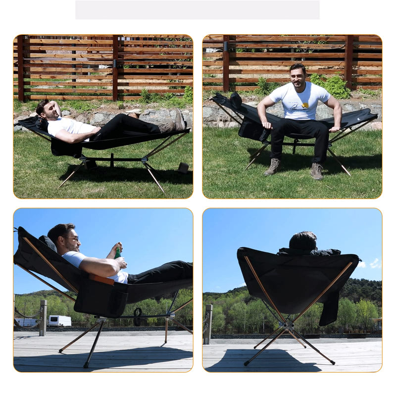 Load image into Gallery viewer, KingCamp Hammock With Stand Oversized Folding Camping Cots