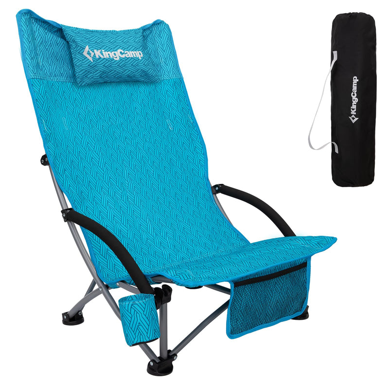 Cargue la imagen en el visor de la galería, KingCamp High Mesh Back Low Sling Beach Chairs
