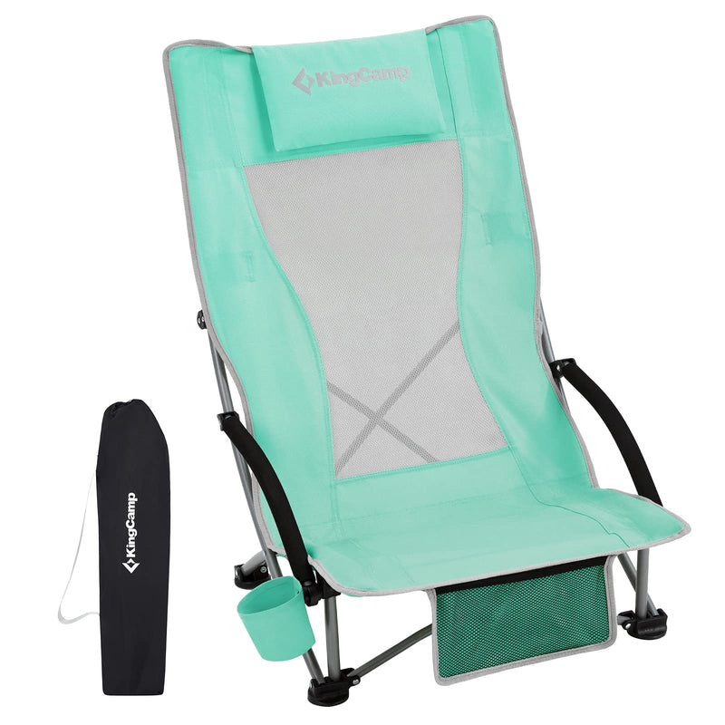 Cargue la imagen en el visor de la galería, KingCamp High Mesh Back Low Sling Beach Chairs