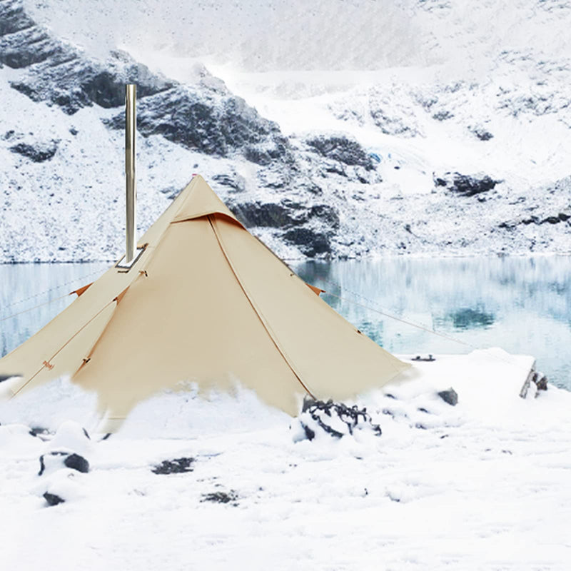Load image into Gallery viewer, KingCamp TURINO Canvas Teepee Hot Tent with Stove Jack