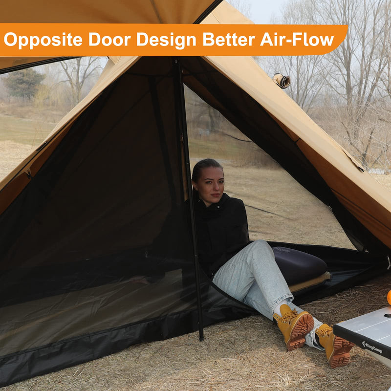 Load image into Gallery viewer, KingCamp Hot Tipi Tent with Stove Jack