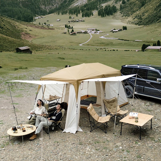 KingCamp MOUNTAIN IN T2 Instant Cabin Tent with Extended Porch