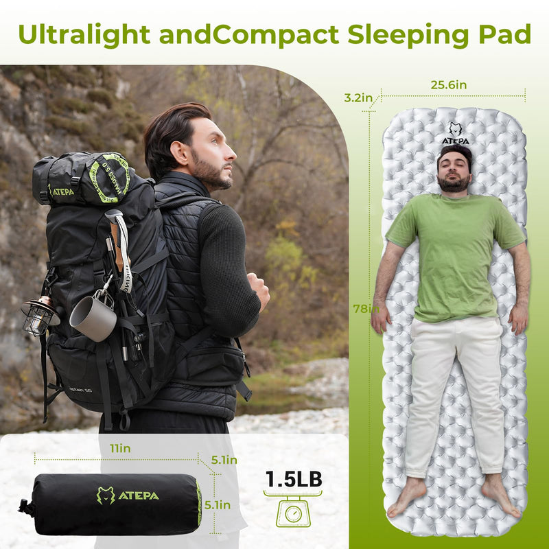 Load image into Gallery viewer, ATEPA HALOES 5.0 Air Pad Insulated Inflating Sleeping Pad