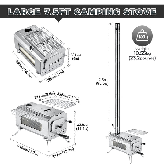 KingCamp Hot Tent Camping Stove Surefire Stove Large