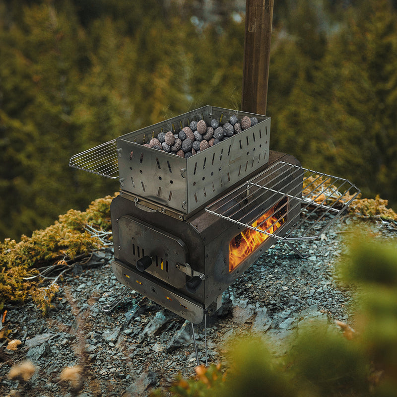 Load image into Gallery viewer, KingCamp Folding Sauna Stone Basket