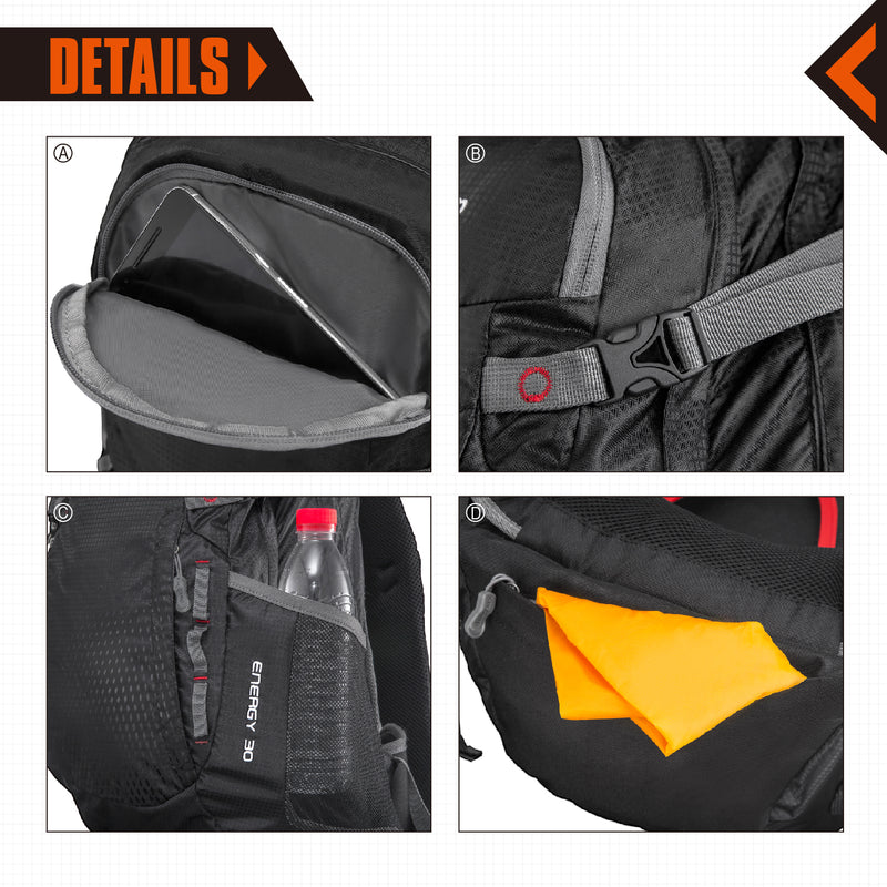 Load image into Gallery viewer, KingCamp Waterproof Hiking Camping Backpack