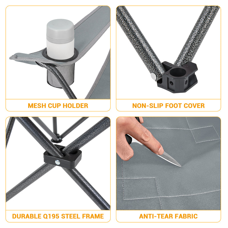 Load image into Gallery viewer, KingCamp Portable Quilted Armchair