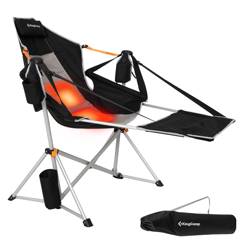 Load image into Gallery viewer, KingCamp ORCHID C20 PLUS Heated Camping Hammock Chair with Removable Footrest