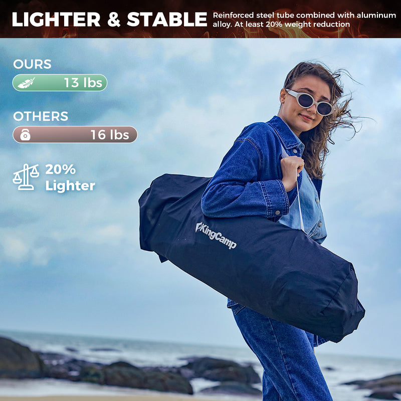 Load image into Gallery viewer, KingCamp ORCHID C20 PLUS Heated Camping Hammock Chair with Removable Footrest