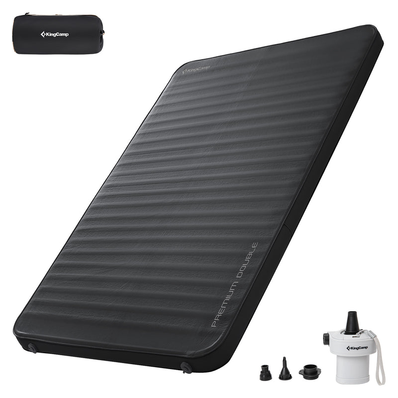 Load image into Gallery viewer, KingCamp Double Self-Inflating Camping Mattress with Pump
