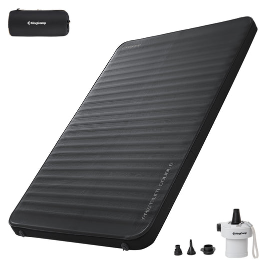 KingCamp Double Self-Inflating Camping Mattress with Pump