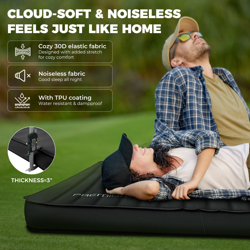 Load image into Gallery viewer, KingCamp Double Self-Inflating Camping Mattress with Pump