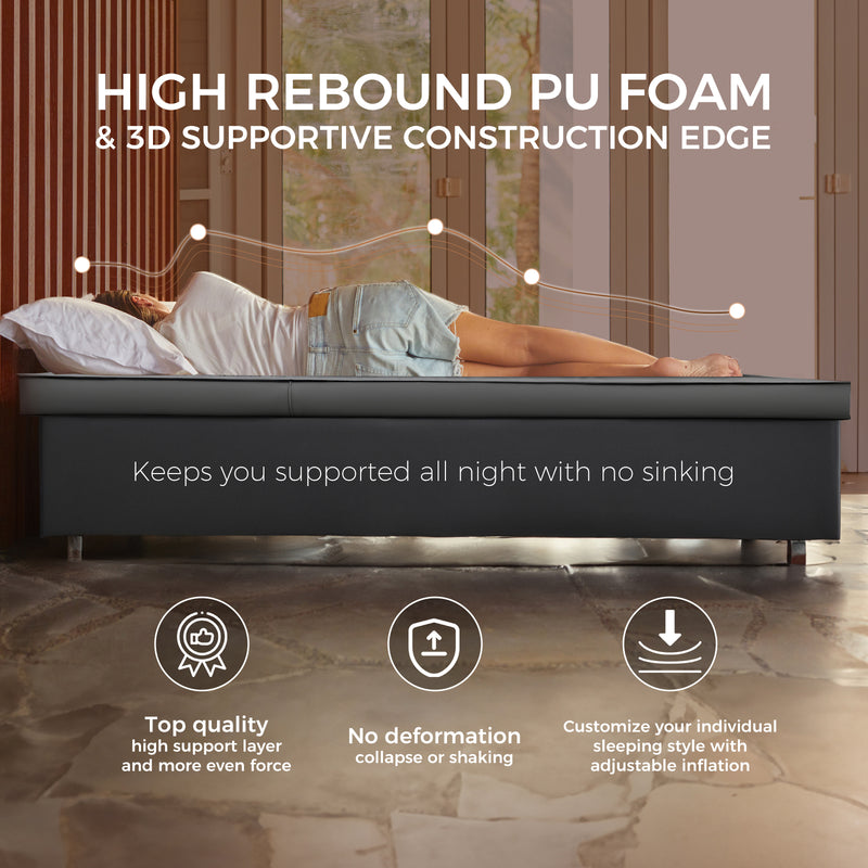 Load image into Gallery viewer, KingCamp PREMIUM Double 7.5 cm Thick Self-Inflating Camping Mattress Grey