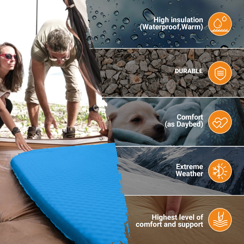 Load image into Gallery viewer, KingCamp Double Self-inflatable Pad