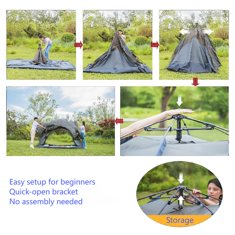 Load image into Gallery viewer, KingCamp Quick-Open Camping Tent