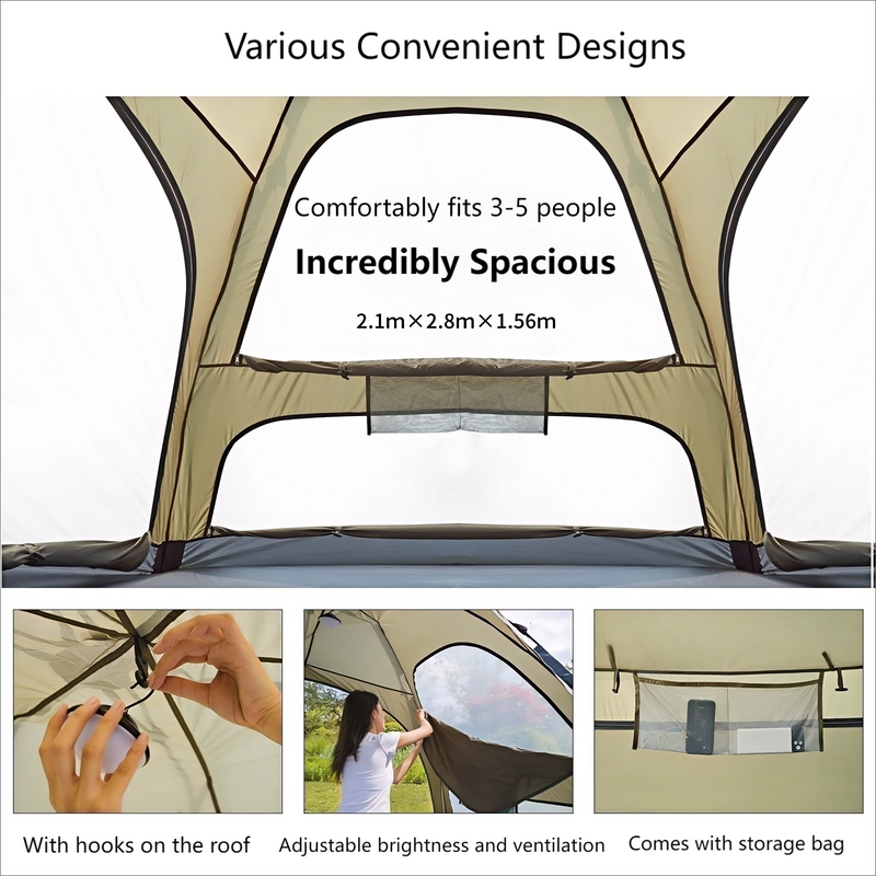 Load image into Gallery viewer, KingCamp Quick-Open Camping Tent