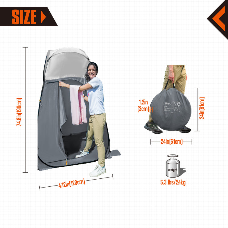 Cargue la imagen en el visor de la galería, Tienda de ducha portátil KingCamp