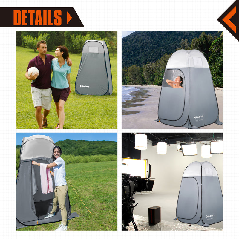 Cargue la imagen en el visor de la galería, Tienda de ducha portátil KingCamp