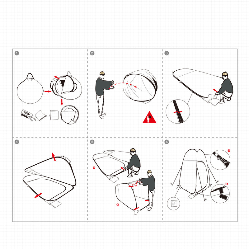 Cargue la imagen en el visor de la galería, Tienda de ducha portátil KingCamp