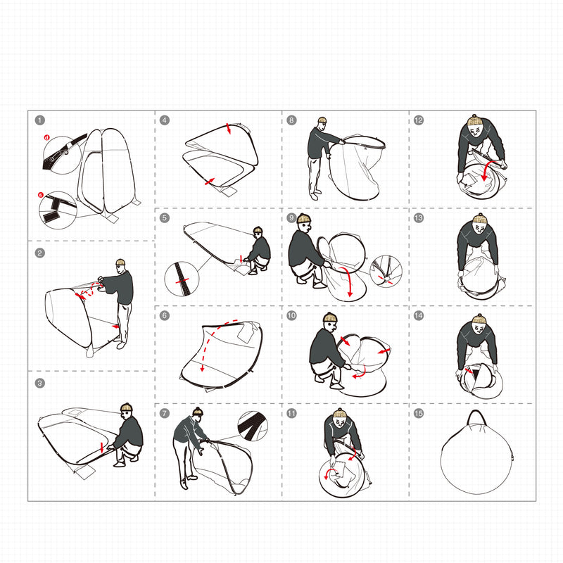 Cargue la imagen en el visor de la galería, Tienda de ducha portátil KingCamp