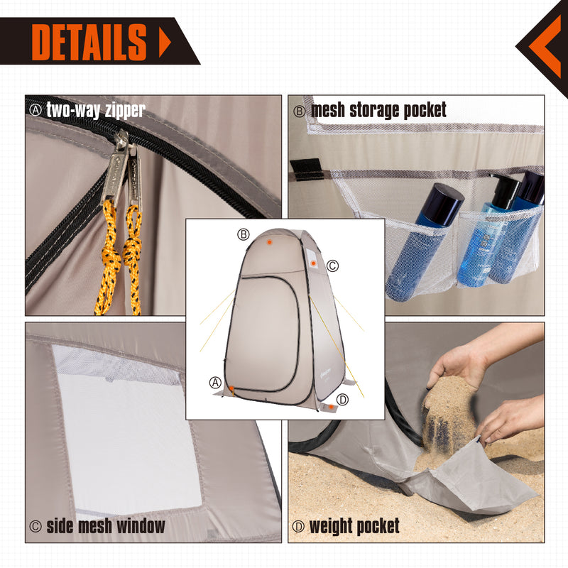 Load image into Gallery viewer, KingCamp Portable Showers & Privacy Enclosures