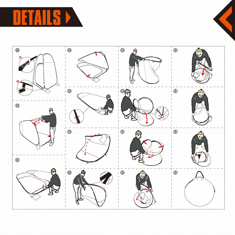 Load image into Gallery viewer, KingCamp Portable Showers & Privacy Enclosures