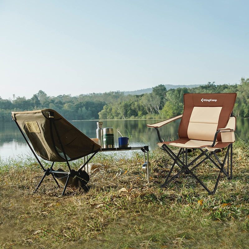 Cargue la imagen en el visor de la galería, Silla de camping plegable KingCamp con portavasos