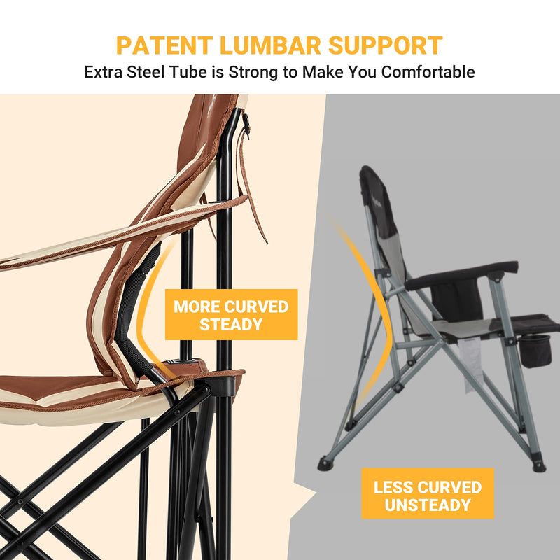 Cargue la imagen en el visor de la galería, Silla de camping plegable KingCamp con portavasos