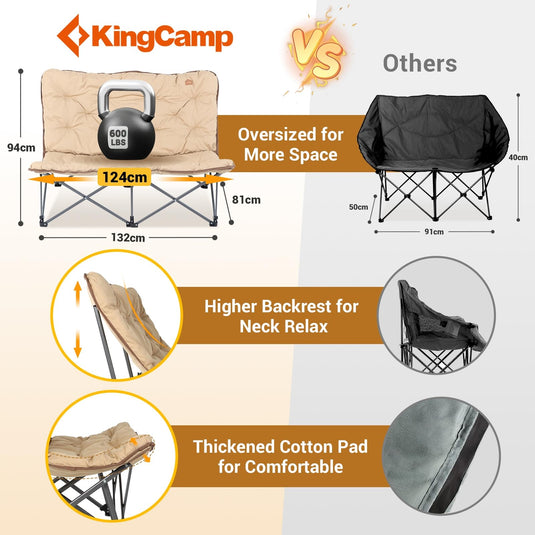 KingCamp LEMON C20 Double Butterfly Chair