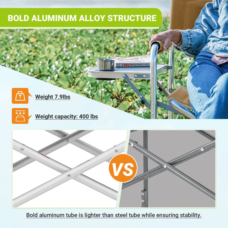 Cargue la imagen en el visor de la galería, FUNDANGO Lightweight Director's Chair