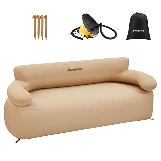 KingCamp Inflatable Loveseat With Foot Pump
