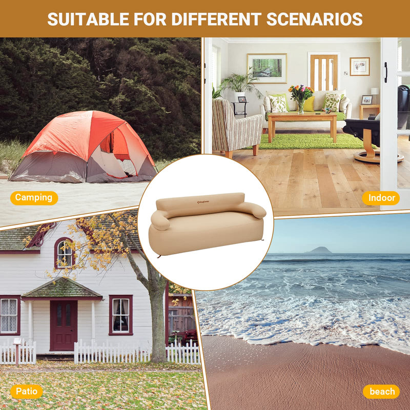 Load image into Gallery viewer, KingCamp Inflatable Loveseat With Foot Pump